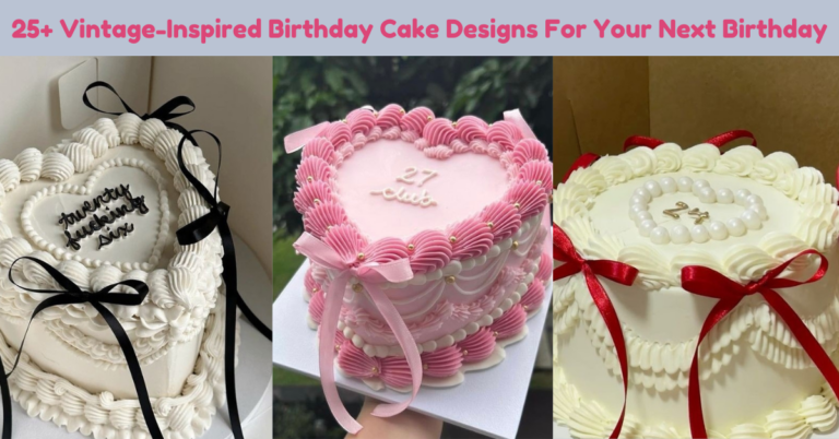 A Canvas Containing three Vintage design cakes for Birthday