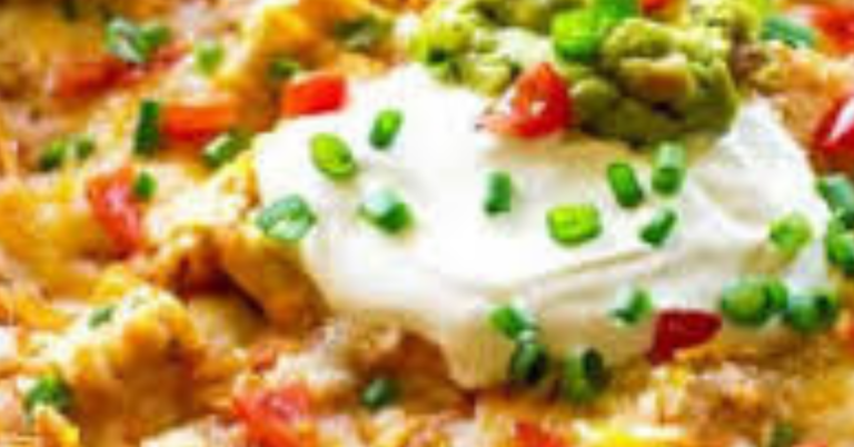 A delicious Healthy Beef Skillet Enchiladas dish